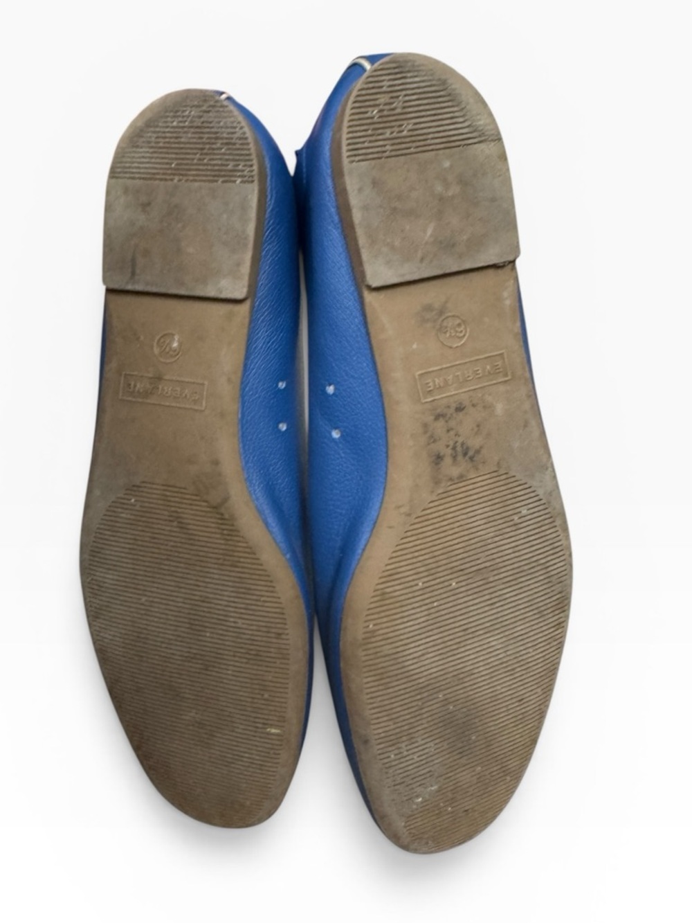 Everlane Blue Leather Ballet Flats - Picture 11 of 11